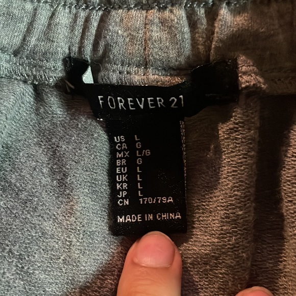 Foever 21 Lounge Shorts: Grey & white - Picture 2 of 3